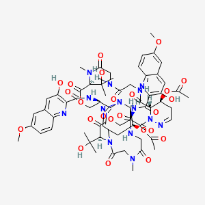 Chemical structure of Luzopeptin A
