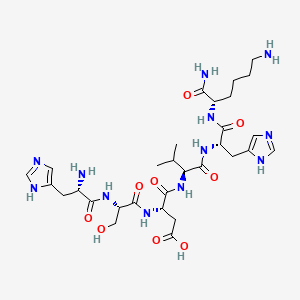 Chemical structure of HSDVHK-NH2