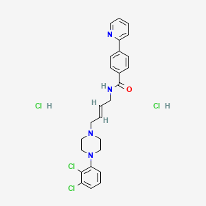 Chemical structure of PG 01037 dihydrochloride