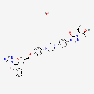 Chemical structure of Posaconazole hydrate