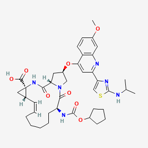 Chemical structure of Ciluprevir