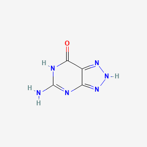 Chemical structure of Azaguanine-8