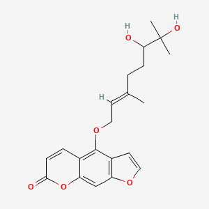 Chemical structure of 6,7-dihydroxy Bergamottin