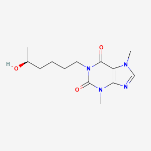 Chemical structure of (S)-Lisofylline