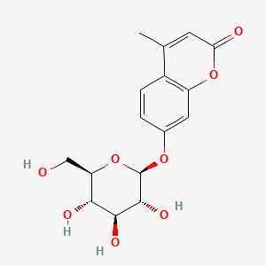 Chemical structure of 4-Methylumbelliferyl-beta-D-glucoside