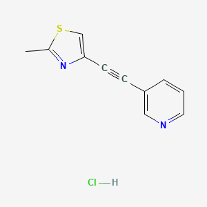 Chemical structure of MTEP hydrochloride