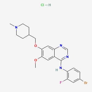 Chemical structure of Vandetanib hydrochloride