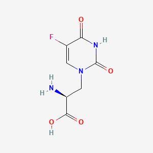 Chemical structure of (S)-(-)-5-Fluorowillardiine