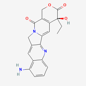 Chemical structure of 9-Aminocamptothecin