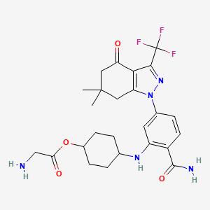 Chemical structure of PF-04929113 (SNX-5422)