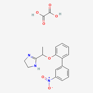 Chemical structure of (R)-(+)-m-Nitrobiphenyline oxalate