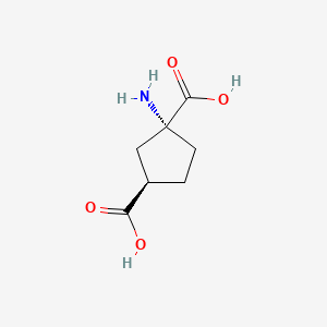 Chemical structure of cis-ACPD