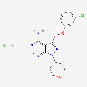 Chemical structure of PF 4800567 hydrochloride