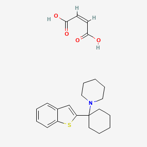 Chemical structure of BTCP maleate