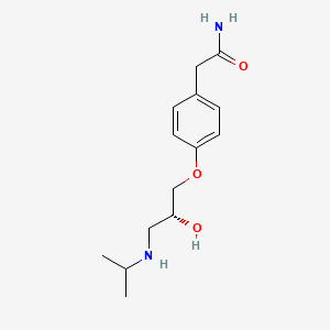 Chemical structure of (+)-Atenolol
