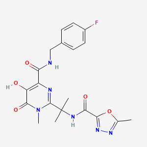 Chemical structure of Raltegravir