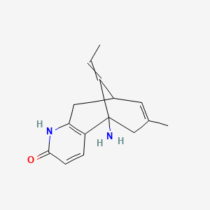 Chemical structure of (±)-Huperzine A