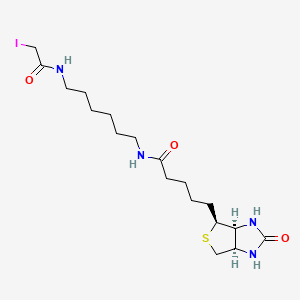 Chemical structure of Iodoacetyl-LC-Biotin