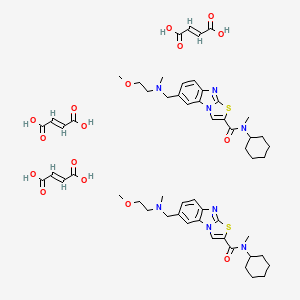 Chemical structure of YM 202074