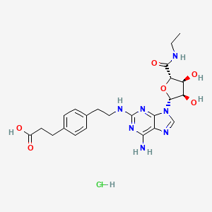 Chemical structure of CGS 21680 HCl