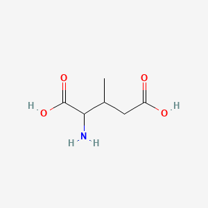 Chemical structure of (±)-threo-3-Methylglutamic acid