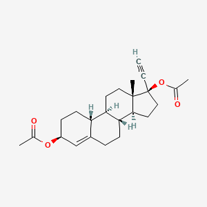 Chemical structure of Ethynodiol diacetate