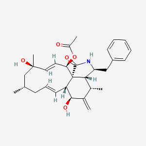 Chemical structure of Cytochalasin H