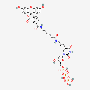 Chemical structure of Fluorescein-12-dUTP