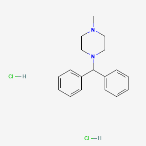 Chemical structure of Cyclizine 2HCl