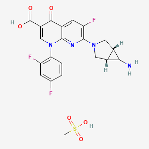 Chemical structure of Trovafloxacin mesylate