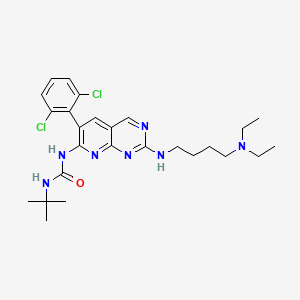 Chemical structure of PD 161570