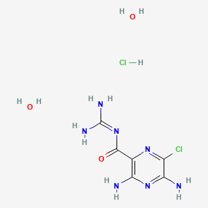 Chemical structure of Amiloride HCl dihydrate