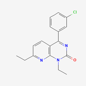 Chemical structure of YM 976