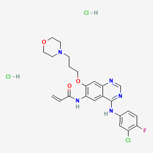 Chemical structure of Canertinib dihydrochloride