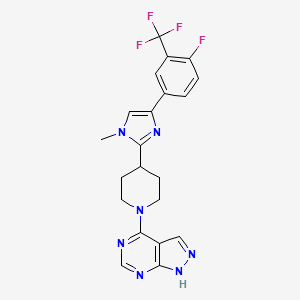 Chemical structure of LY2584702