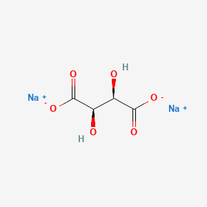 Chemical structure of Sodium tartrate
