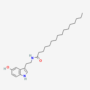 Chemical structure of Palmitoyl Serotonin