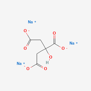 Chemical structure of Sodium citrate