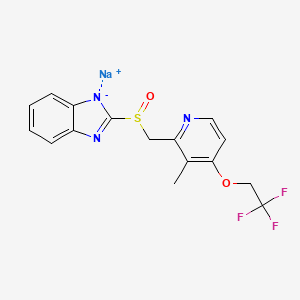 Chemical structure of Lansoprazole sodium