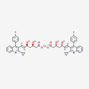 Chemical structure of Pitavastatin Calcium