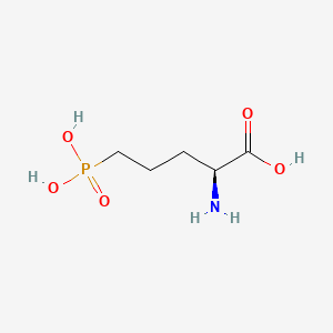Chemical structure of L-AP5