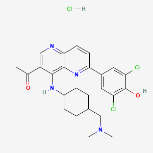 Chemical structure of OTSSP167 hydrochloride