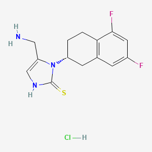 Chemical structure of (R)-Nepicastat HCl