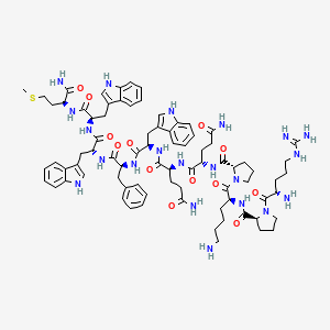 Chemical structure of [D-Trp7,9,10]-Substance P