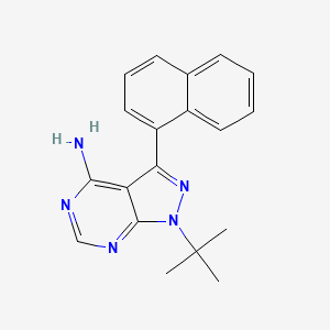 Chemical structure of 1-Naphthyl PP1