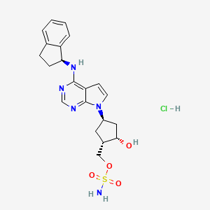 Chemical structure of MLN4924 HCl salt