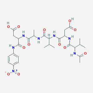 Chemical structure of Ac-VDVAD-pNA