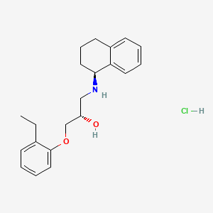 Chemical structure of SR 59230A hydrochloride