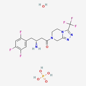Chemical structure of Sitagliptin (phosphate)
