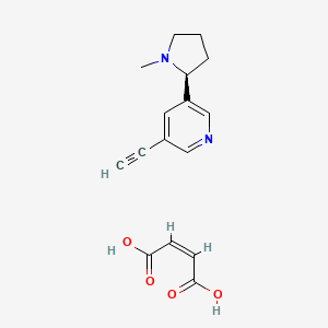 Chemical structure of SIB 1508Y maleate
